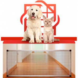 Tela Pet-shop Revest. Pvc Cinza Larg.1,50m Cachorros E Gatos